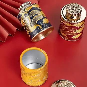 1 шт. мини-черный чай, зеленый чай, герметичный органайзер для кофе, органайзер для путешествий, портативный герметичный контейнер, коробка для хранения чайной банки синий