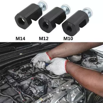 1 шт. Мини ЧПУ алюминиевый матовый черный универсальный автомобильный двигатель свечи зажигания зазор суппорт инструмент M14/M12/M10 m10