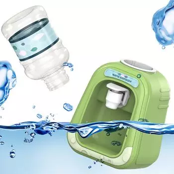 1 шт. Мини-диспенсер для воды для детей, подарок, милый фонтанчик для питья воды, сока, молока, устройство для моделирования, кухонная игрушка для детей зелёный