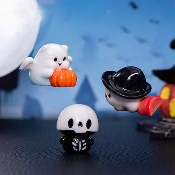 1 шт. Мини-фигурка призрака на Хэллоуин, украшения для автомобиля, микро-украшение для ландшафта, украшение для кукольного дома, декор для рабочего стола своими руками