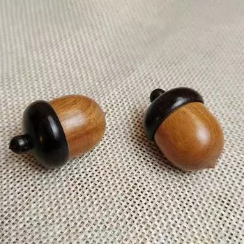 1 шт. Мини-футляр для таблеток из цельного дерева, держатель для бутылок, контейнер для хранения, брелок для ключей 1pcs