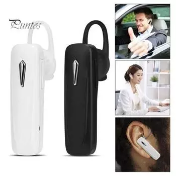 1 шт. Мини-гарнитура с ушным крючком для автомобиля, беспроводная гарнитура с поддержкой Bluetooth 4.1, наушники-вкладыши чёрный