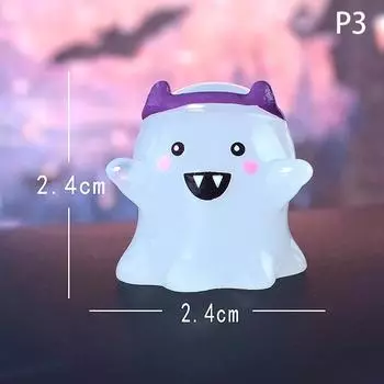 1 шт. Мини-хрустальный шар на Хэллоуин, легко переносить, смоляные тыквы, смоляные украшения, микроландшафтный дизайн, смоляные безликие принадлежности для вечеринок с привидениями