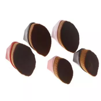 1 шт. Мини-кисти для нанесения жидкой основы, профессиональные портативные плоские кисти для румян, подходящие для начинающих S чёрный