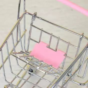1 шт. мини-корзина для супермаркетов, ручная тележка, корзина для хранения игрушек