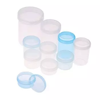 1 шт. Мини-круглые прозрачные пластиковые маленькие коробки для хранения таблеток, контейнер для хранения ювелирных изделий, маленькая таблетка, портативная дорожная домашняя коробка 4.2*2.5cm синий