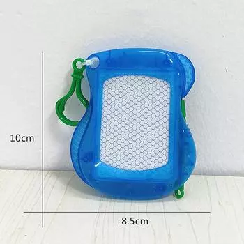 1 шт. Мини-магнитная доска для рисования, стираемый блокнот для записей, брелок для детей, сувениры на день рождения, мини-брелок для записей, игрушка синий