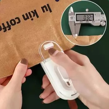 1 шт. Мини-машина для запечатывания термопакетов, упаковочный запайщик пакетов, пластиковый пищевой запайщик, ручной запайщик пакетов с зажимом, пищевой упаковочный термозапайщик синий