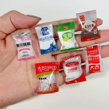 1 шт. Мини-моделирование упакованных приправ, модель миниатюрного детского домика, сцены жизни, аксессуары для самостоятельного изготовления