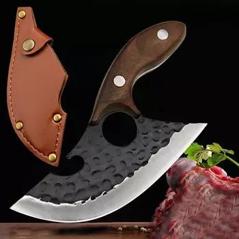 1 шт. Мини-мясной многофункциональный маленький ятаган, портативный небольшой нож для рыбы, бытовой нож для фруктов WITH COVER