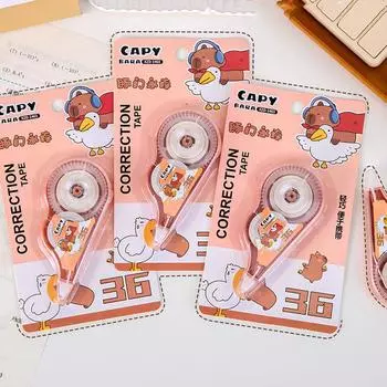 1 шт. Мини мультяшная капибара большой емкости корректирующая лента инструменты школьный офис корректор канцелярские принадлежности