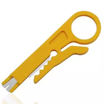 1 шт. Мини-нож для зачистки проводов, портативный обжимной инструмент, плоскогубцы, обжимной инструмент, кусачки для зачистки кабелей, многофункциональные инструменты, карман для линии резки