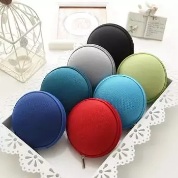 1 шт., мини-портативная сумка для наушников EVA, кошелек для монет, чехол для наушников, USB-кабель, коробка для хранения, кошелек, сумка для переноски, аксессуары для наушников