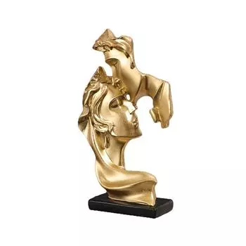 1 шт. Мини-ремесло, домашний декор, украшение для шкафа, статуэтка влюбленных из смолы, модель позы поцелуя