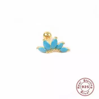 1 шт., мини-серьги-гвоздики из стерлингового серебра 925 пробы для женщин, белые, зеленые, черные, розовые, синие, розовые, красные, циркониевые серьги для пирсинга