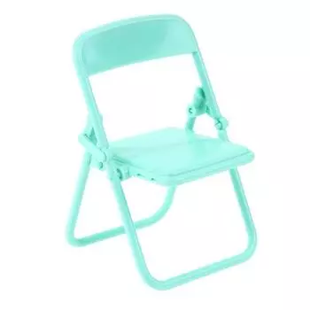 1 шт. Мини-стул 1:12 Миниатюрный стул для кукольного домика Пластиковое кресло Складной стул Моделирование Мебель Декор для кукольного домика Аксессуары зелёный