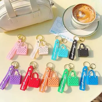 1 шт. Мини-сумка с отверстием для ключей, пляжная, милая, сделай сам, простая, портативная, мягкая, приморская, силиконовая, модная