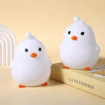 1 шт. Мини-светильник для сна, креативный светодиодный желтый настольный светильник в виде утки с мягким светом и атмосферой для спальни, ночник для изголовья кровати 7.5*11cm