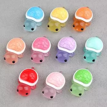 1 шт. Мини светящаяся черепаха украшение микро ландшафтные украшения миниатюрное украшение для аквариума сделай сам настольный декор