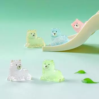 1 шт. Мини светящиеся милые альпаки микро украшения миниатюрные животные горшечные украшения домашние микро ландшафтные аксессуары