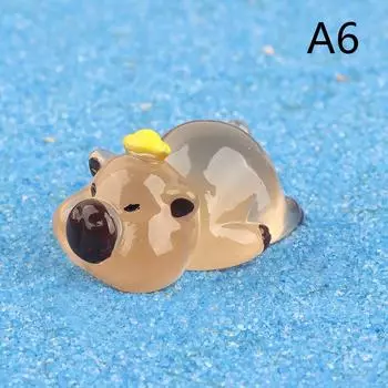 1 шт. Мини светящиеся мультяшные микроукрашения миниатюрные животные горшечные украшения домашние микроландшафтные аксессуары