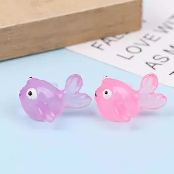 1 шт. Мини светящиеся мультяшные микроукрашения миниатюрные животные горшечные украшения домашние микроландшафтные аксессуары зелёный