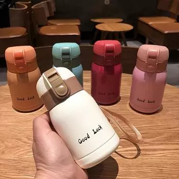 1 шт., мини-термос, изолированные бутылки с водой, термокружки для путешествий, для горячих и холодных напитков, летняя зимняя посуда для питья, подарки зелёный