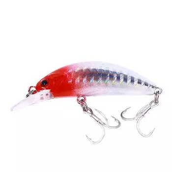 1 шт. Мини-тонущие рыболовные приманки для ловли рыбы на мелководье 60 мм 5,5 г, воблеры для окуня, жесткие искусственные снасти для глубоководного погружения