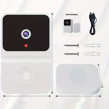 1 шт. Mini Tuya 2,4 ГГц, Wi-Fi, видеодомофон с камерой, поддержка системы безопасности умного дома, двусторонняя звуковая сигнализация, мобильный пульт дистанционного управления с push-уведомлением, вид N