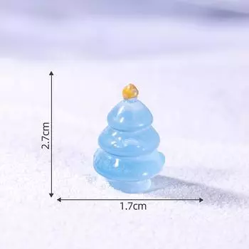 1 шт. Мини-украшение на рождественскую елку, рождественские фигурки, декор для сада, снежный ландшафт, модель, украшения, миниатюры из смолы оранжевый