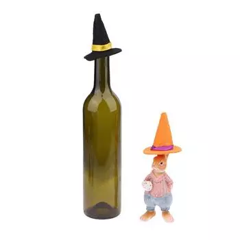 1 шт. Миниатюрная шляпа ведьмы, маленькие шляпы для украшения торта, украшения на Хэллоуин, игрушка из фетра, крошечные шляпы, украшение для дома фиолетовый