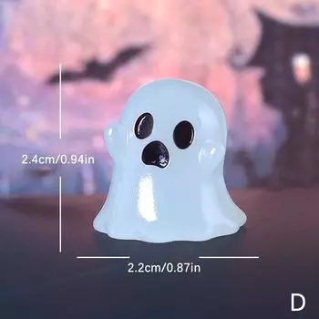 1 шт. Миниатюрная светящаяся фигурка на Хэллоуин из микропейзажа, миниатюрная фигурка из смолы, мини-сад фей, светящиеся в темноте украшения