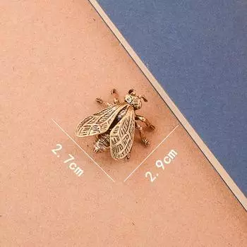 1 шт. Миниатюрное моделирование насекомого, настольное украшение, латунные фигурки пчел, настольные чайные питомцы, антикварные медные поделки, украшение для дома