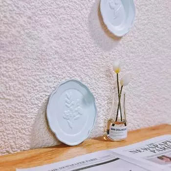 1 шт. Миниатюрные кукольные тарелки со стереоскопическим растительным узором, имитация обеденной тарелки, аксессуары для кукольного домика, игрушки для ролевых игр зелёный