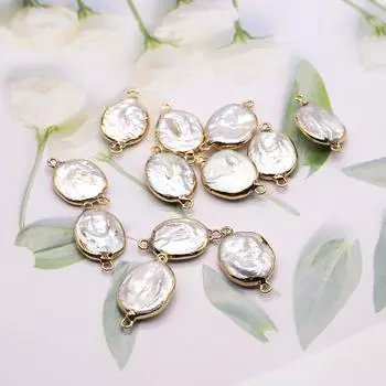 1 шт., миниатюрный белый искусственный жемчуг в стиле барокко, винтажные круглые подвески ручной работы, соединители для поделок своими руками, раскройте творческий потенциал в изготовлении ювелирных изделий 1Pc/2.51.4cm белый