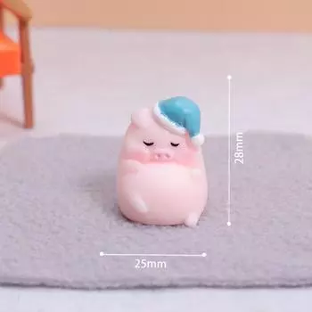 1 шт. миниатюрный волшебный сад аксессуары своими руками мини милая фигурка свиньи модель животного мох микропейзаж украшение для дома as the picture