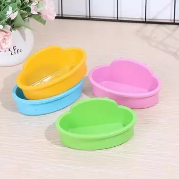 1 шт. миска для птиц, хомяков, маленькая клетка для домашних животных, подвесная чашка для питья и еды оранжевый