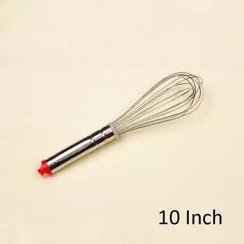 1 шт., миксер для яиц, венчик для яиц из нержавеющей стали, кухонный венчик для воздушных шаров, венчик для молока, миксер для яиц, инструменты для смешивания яиц 10inch