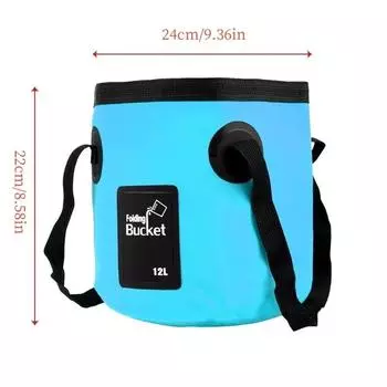 1 шт. многоцелевая 12 л сумка для мытья чаши раковины ведро для мытья автомобиля портативное складное ведро для воды многофункциональное 12L 24 by 25