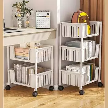 1 шт. многоцелевая полка для хранения с органайзером на колесах, органайзер для фруктов и овощей, приправ, аксессуары для кухни, ванной, спальни, гостиной Two-layer белый