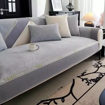 1 шт. Многоцелевой чехол для дивана, коврик, необходимый для дома, всесезонный, универсальный, подлокотник, современный диван, L-образный, защитный элемент 1seat 70x70cm синий