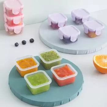 1 шт. Многоцелевой мини-контейнер для хранения продуктов с откидной крышкой, многоразовый, герметичный пластиковый ящик для фруктов, овощей, мяса, случайных вещей