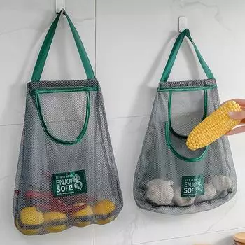 1 шт., многоцелевой полиэстеровый чехол для хранения, подвесная сумка, сетчатая сумка, органайзер для лука, большой размер 12x48cm зелёный