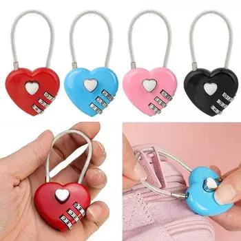 1 шт., многоцветный кодовый замок, парольный замок, многоцелевой металлический креативный проволочный трос, декоративные аксессуары