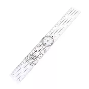 1 шт. Многофункциональная линейка-гонометр, угловая медицинская линейка для позвоночника, измерительный инструмент на 360 градусов