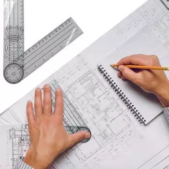 1 шт. Многофункциональная линейка-гонометр, угловая медицинская линейка для позвоночника, измерительный инструмент на 360 градусов