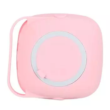 1 шт., многофункциональная мягкая массажная щетка для ванны с контейнером для шампуня для собак и кошек, для ухода за душем розовый