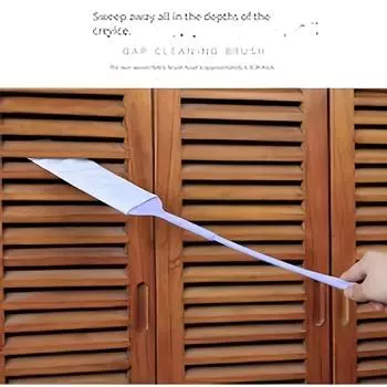 1 шт. Многофункциональная щетка для чистки щелей с длинной ручкой, нетканый материал для удаления пыли для гостиной, спальни, ванной комнаты, туалета, кухни белый