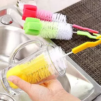 1 шт. многофункциональная щетка для чистки удлиненная щетка для чашек изогнутая щетка для бутылок молочная бутылка винная бутылка тонкая щетка для полости рта