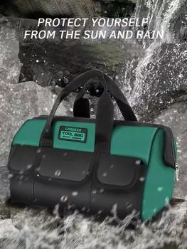 1 шт. Многофункциональная сумка для инструментов, водонепроницаемая и прочная, утолщенная сумка для плотницких инструментов электрика, большая сумка для хранения и обслуживания